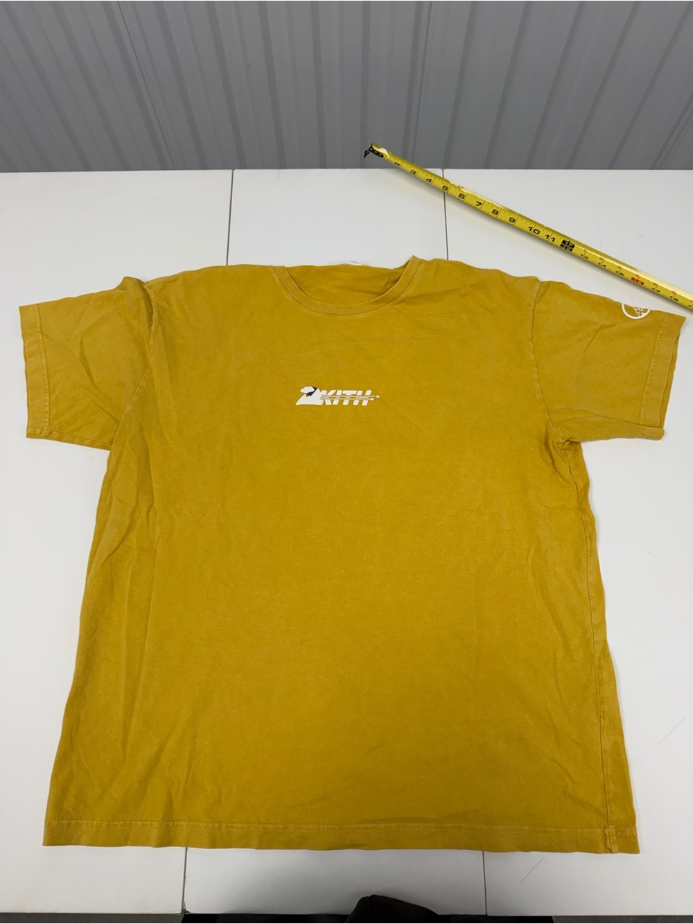 Kith Columbia Men's Mustard Short Sleeve Logo Tee